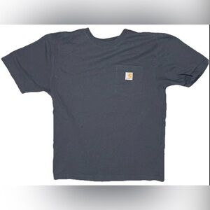 Carhartt Workwear Pocket T-Shirt Gray Loose Fit Cotton Utility Y2K Street Medium